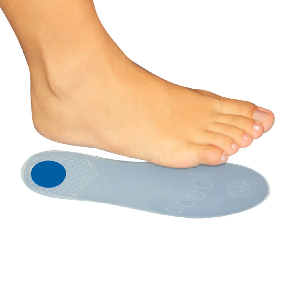 Palmilha de Silicone com Ponto Azul Ortho Pauher 6002 Par