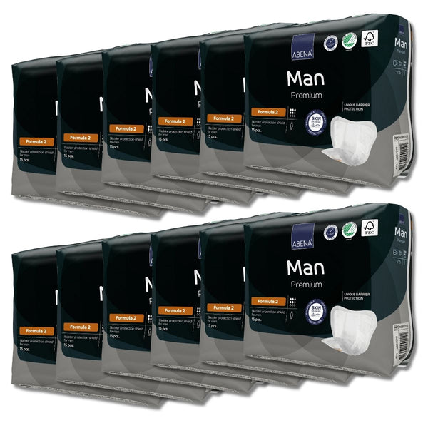 Abena Man Formula 2 Absorvente Masculino Caixa com 12 Pacotes