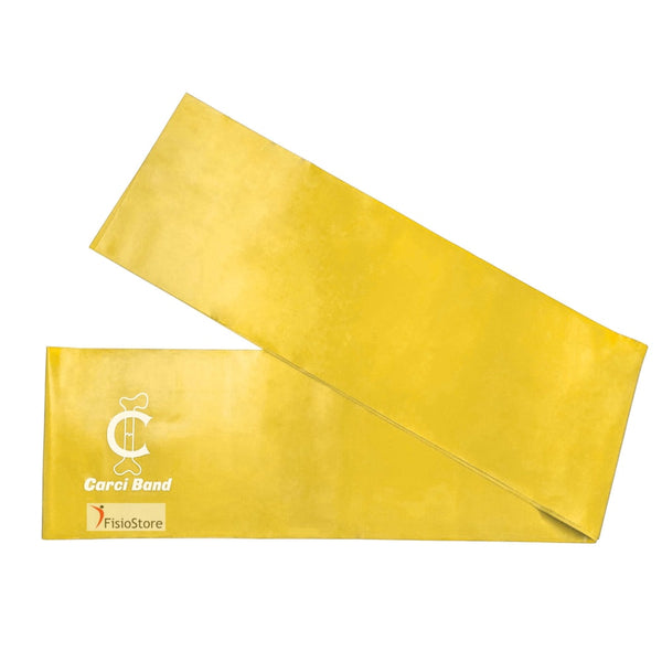 Faixa Elástica para Exercícios Carci Band Amarela 1,5m Força 1 Extra Leve