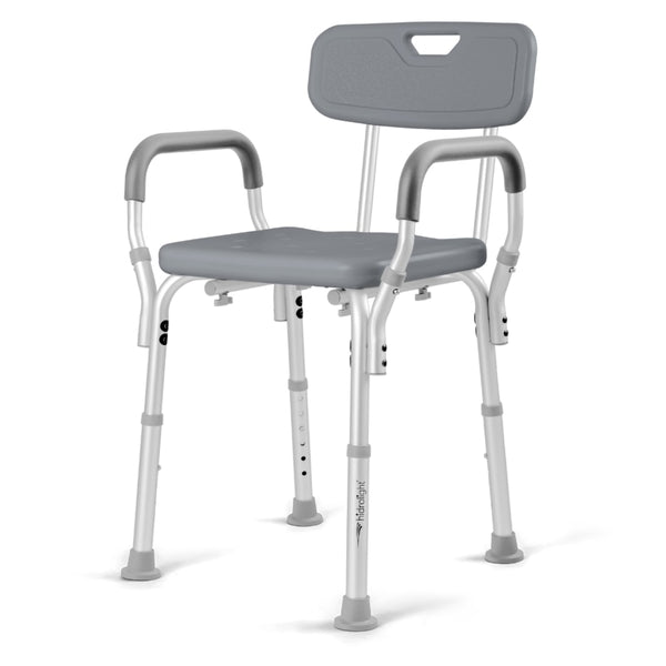 Banco para Banho Com Encosto e Apoio de Braço Hidrolight SC202