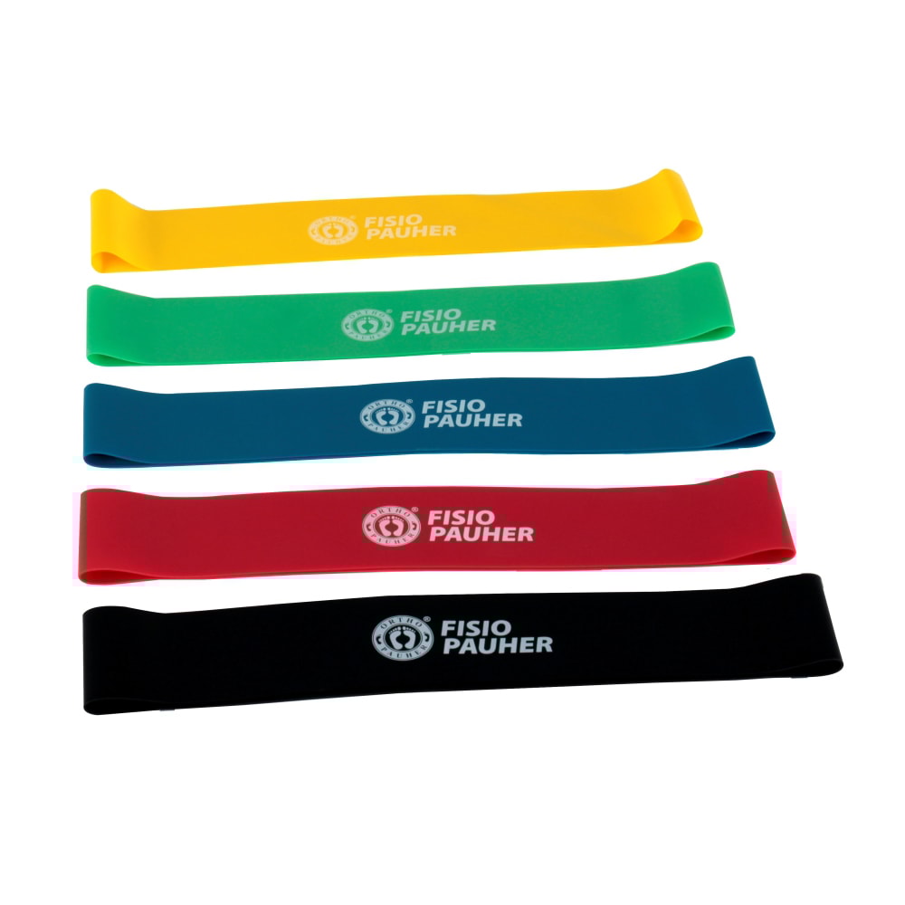 Mini Band Ortho Pauher Kit com 5 Faixas Elásticas Circulares