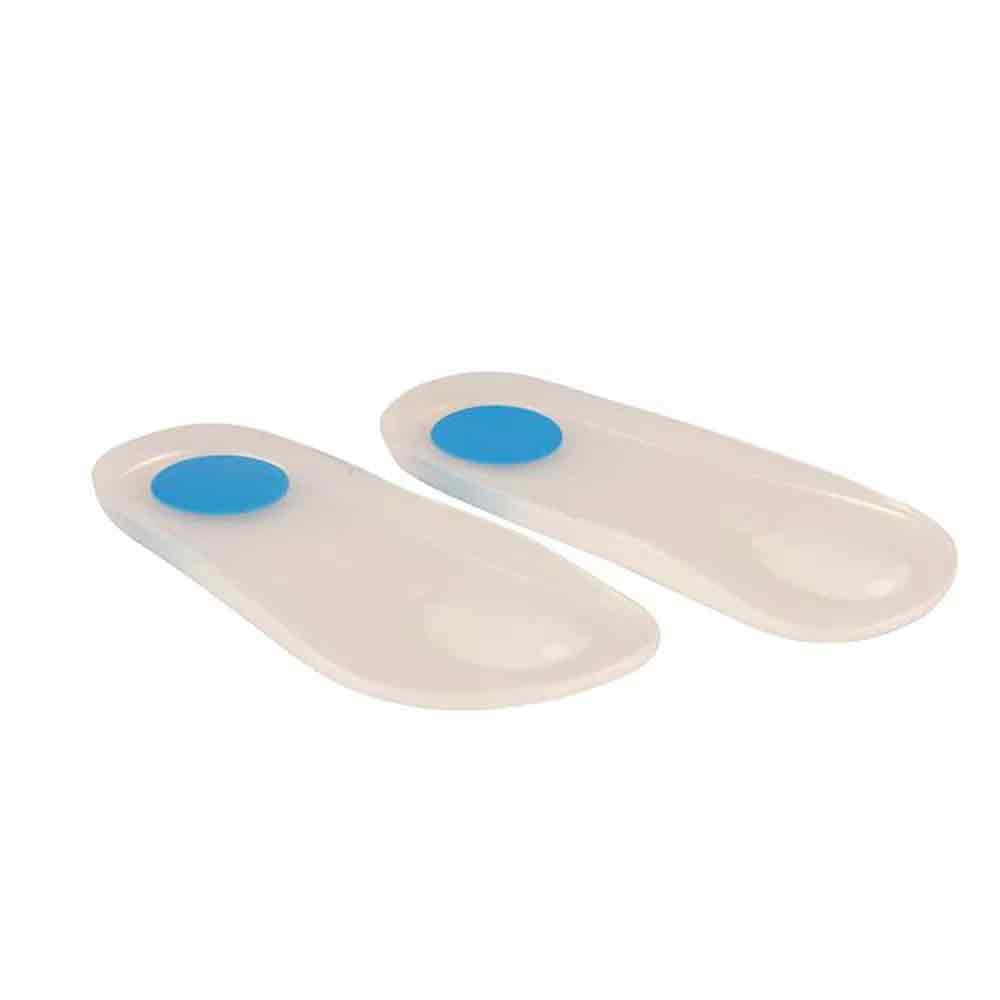 Palmilha de Silicone 3/4 com Piloto e Ponto Azul Ortho Pauher 5002 Par
