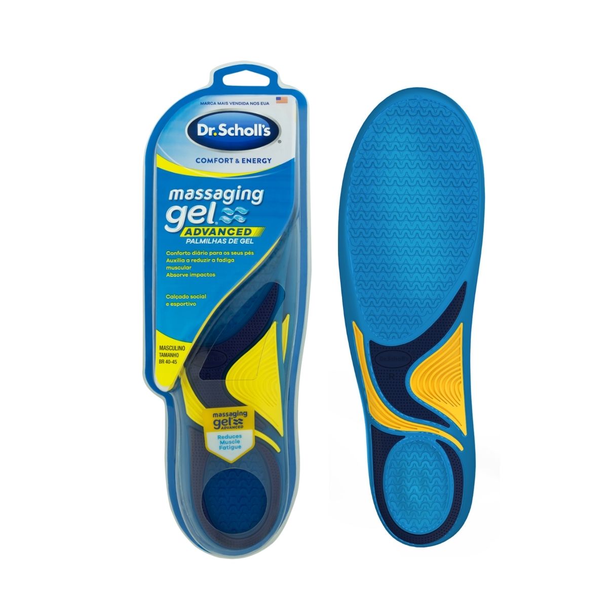 Palmilha Dia a Dia Massaging Gel Dr Scholl 40 a 45 Par