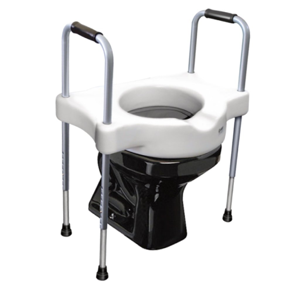 Assento Sanitário Elevado com Alças Reguláveis SIT V Carci - FisioStore
