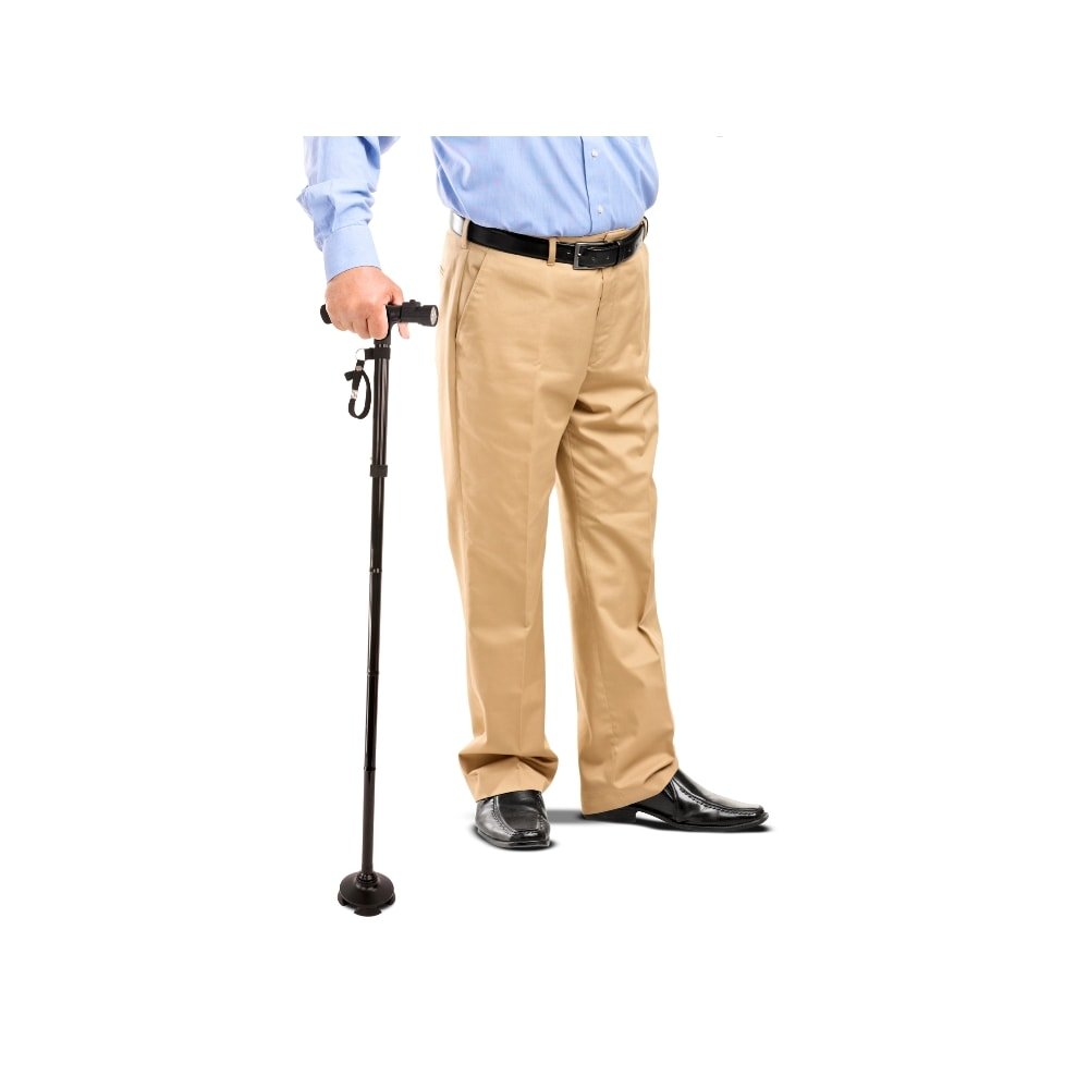 Bengala 4 em 1 Ortho Pauher Dobrável com Lanterna AC3200 - FisioStore