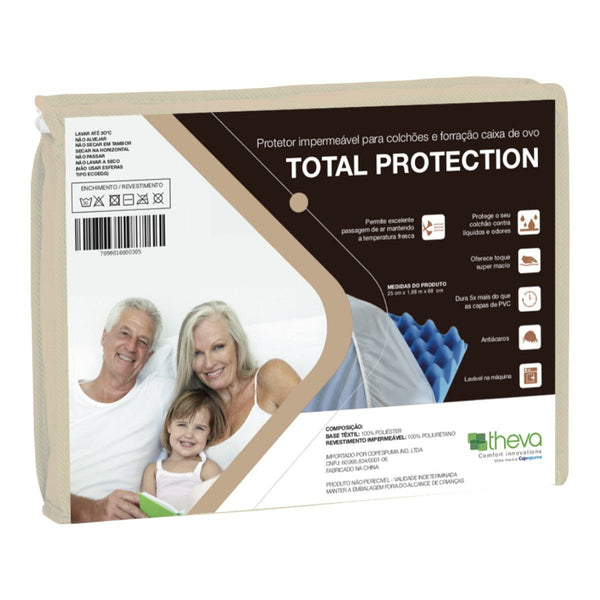 Capa Impermeável para Colchão Total Protection Theva - FisioStore