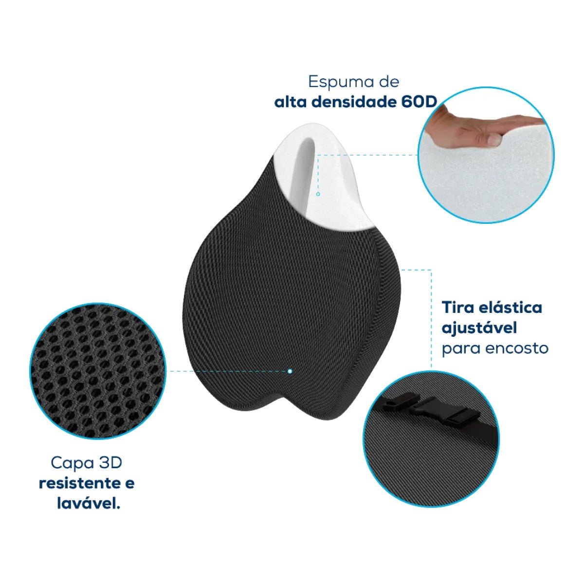 Encosto Lombar Theractive TheraMart TM312 - FisioStore