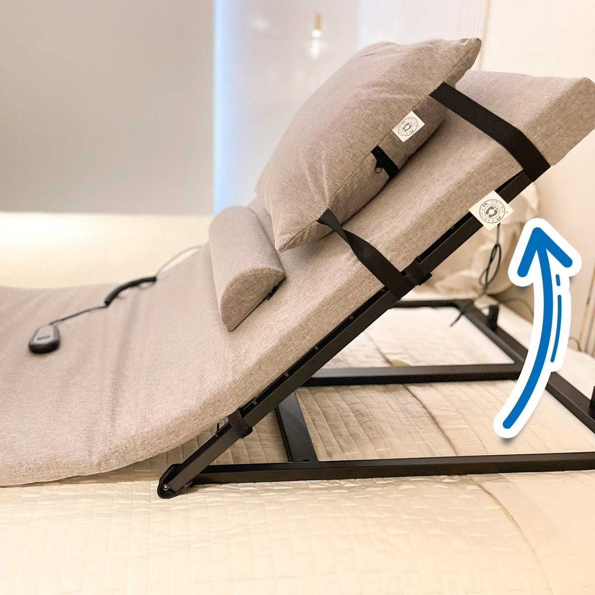Encosto para Cama Reclinável Automático Levita Pró Ortho Pauher LF02 - FisioStore