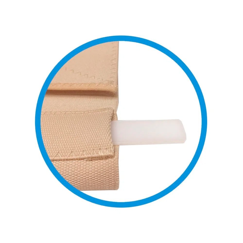Faixa Abdominal Elástica Chantal - M - 25CM C/ BARBATANAS - FisioStore