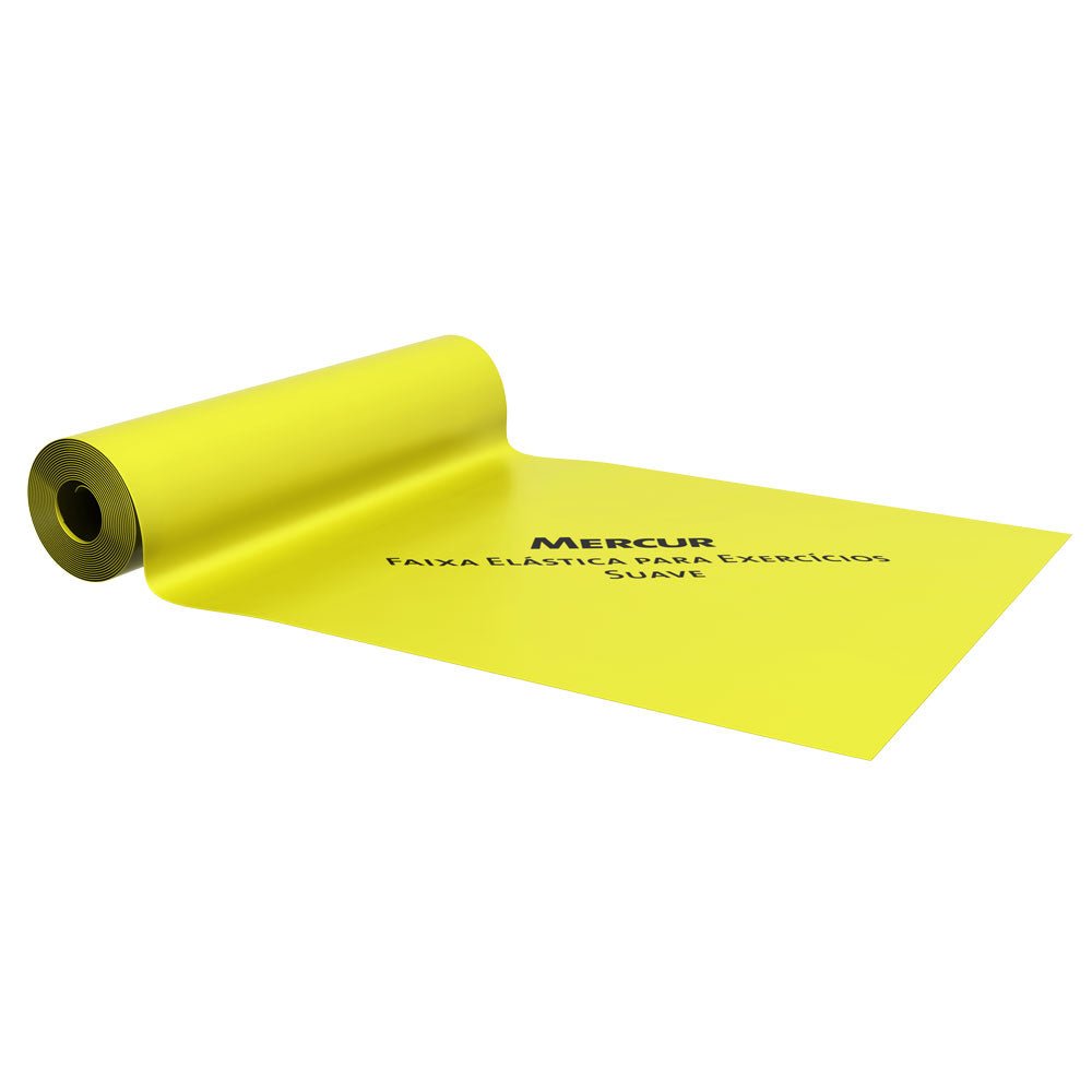 Faixa Elástica para Exercícios Mercur 150cm - AMARELA - FisioStore