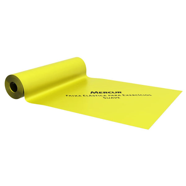 Faixa Elástica para Exercícios Mercur 150cm - AMARELA - FisioStore