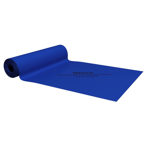 Faixa Elástica para Exercícios Mercur 150cm - AZUL - FisioStore
