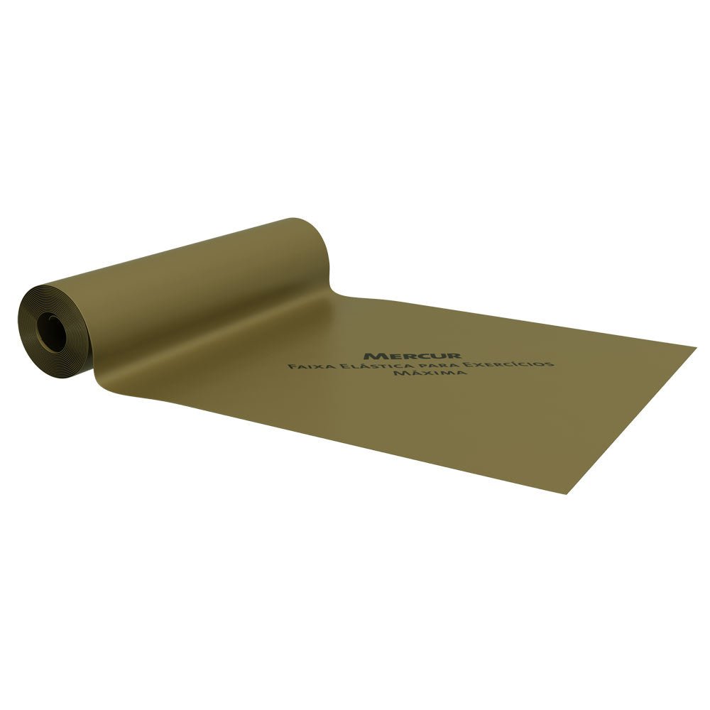 Faixa Elástica para Exercícios Mercur 150cm - DOURADA - FisioStore