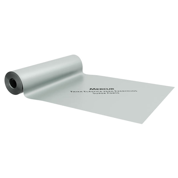Faixa Elástica para Exercícios Mercur 150cm - PRATA - FisioStore