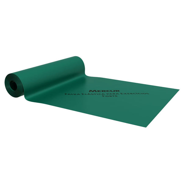 Faixa Elástica para Exercícios Mercur 150cm - VERDE - FisioStore