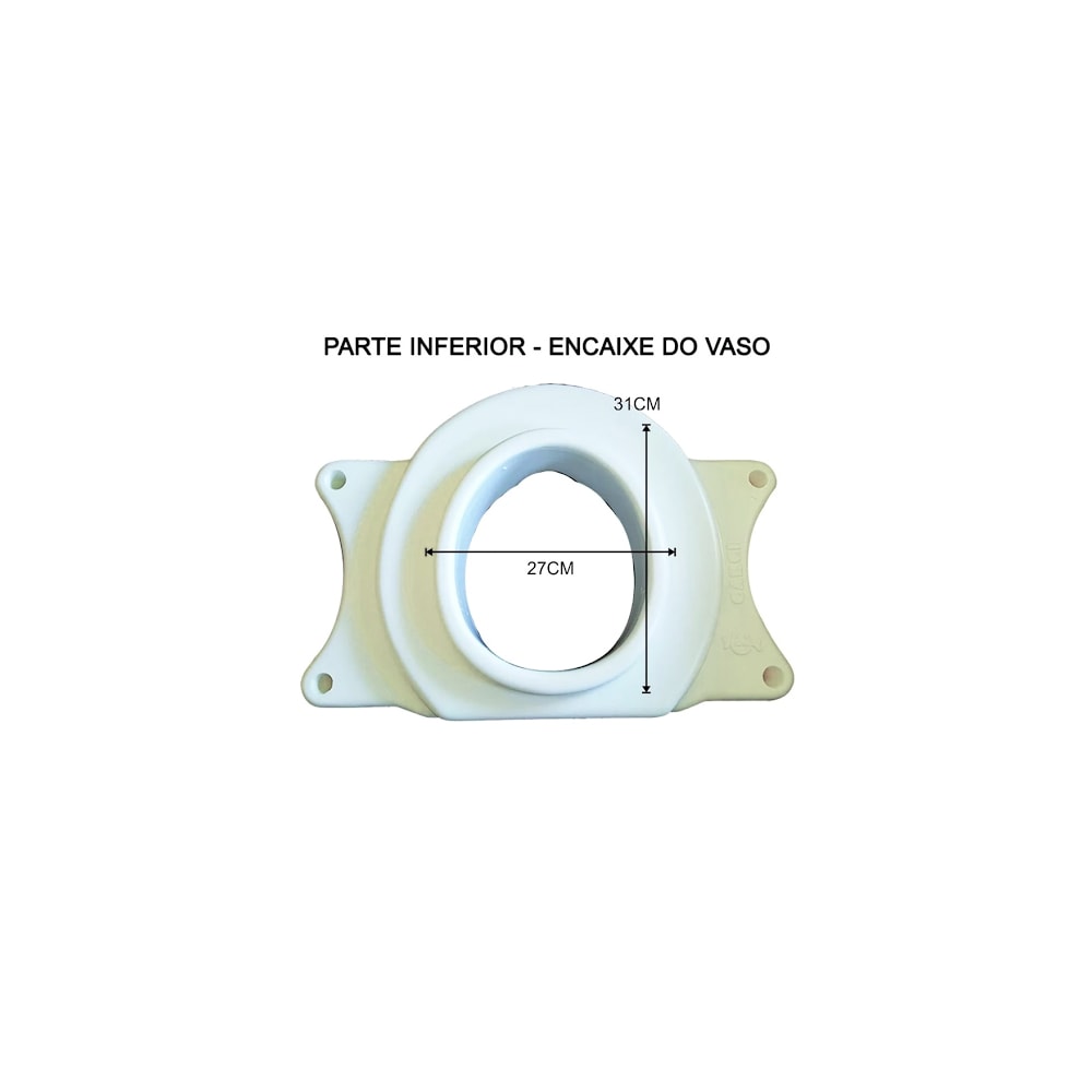 Assento Sanitário Elevado com Alças Reguláveis SIT V Carci