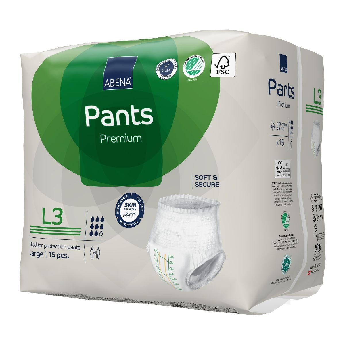 Fralda Abena Pants L3 Mod Roupa Intima Pct com 15 - FisioStore