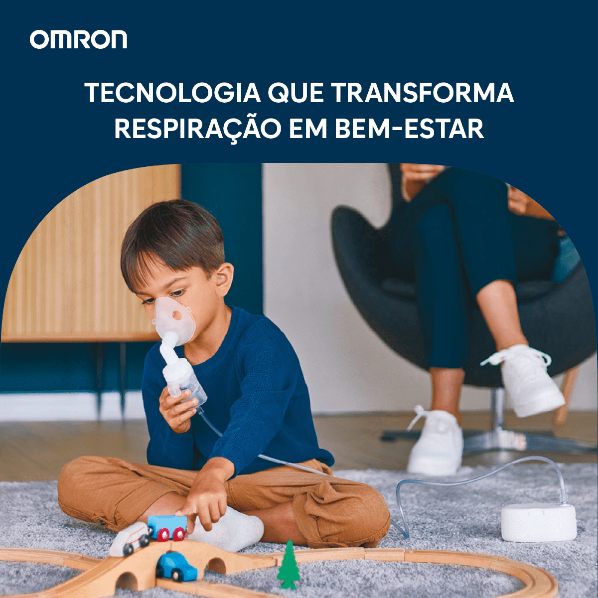 Inalador e Nebulizador Inalar Compact Omron NE-C810 - FisioStore