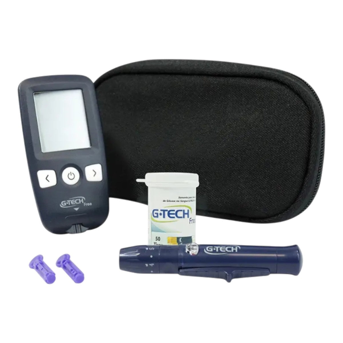 Medidor de Glicose G - Tech Free1 Kit Completo - FisioStore