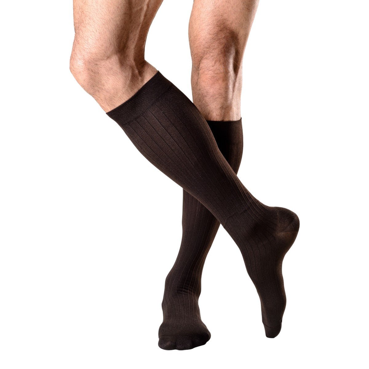 Meia Sigvaris 3/4 Masculina Actitud Canelada 15 - 20 mmHg - FisioStore