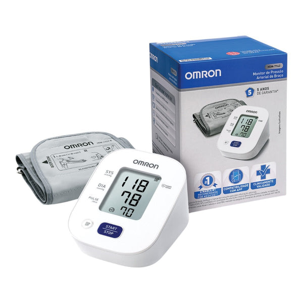 Monitor de Pressão Arterial de Braço Omron HEM-7142 - FisioStore