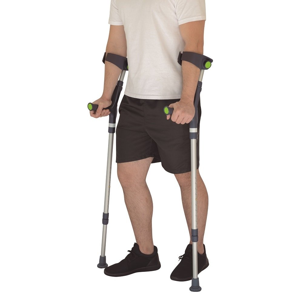 Muleta Canadense Articulada Mercur BC1561 (Par) - FisioStore