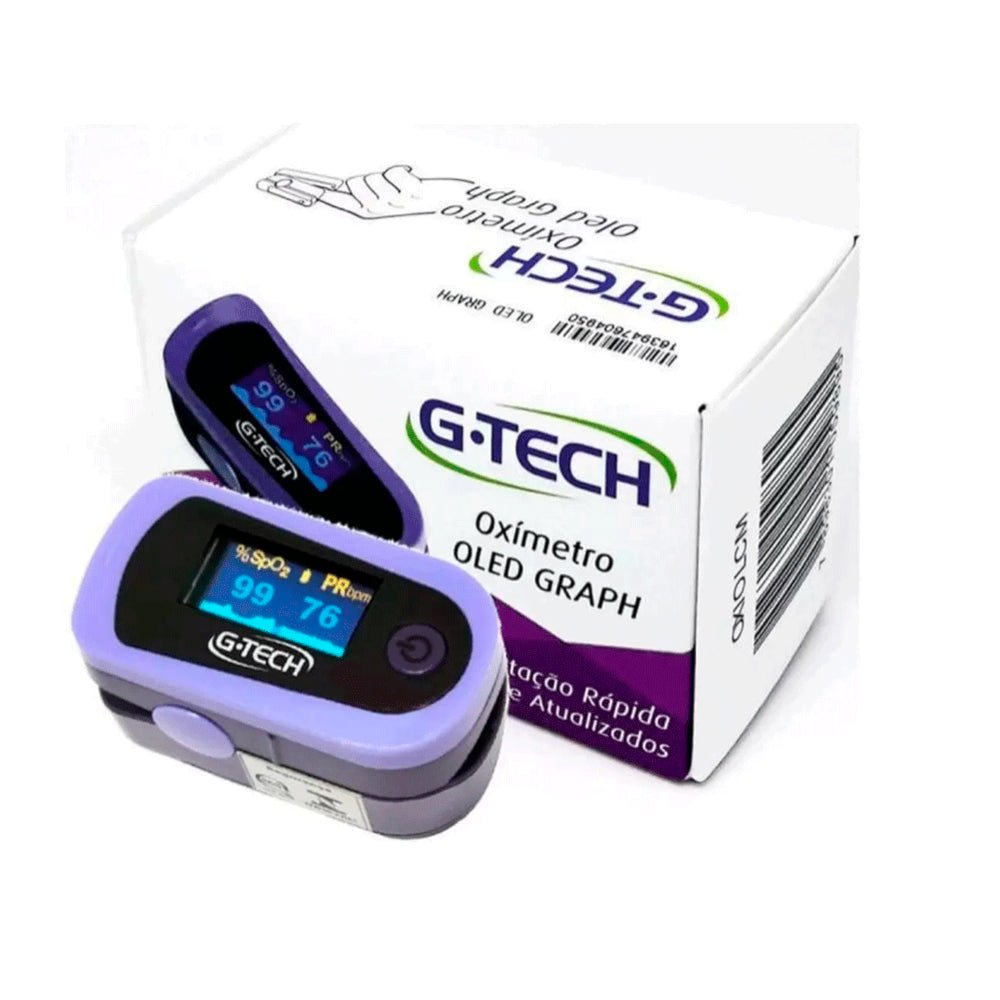 Oximetro de Dedo G - Tech OLED GRAPH - FisioStore