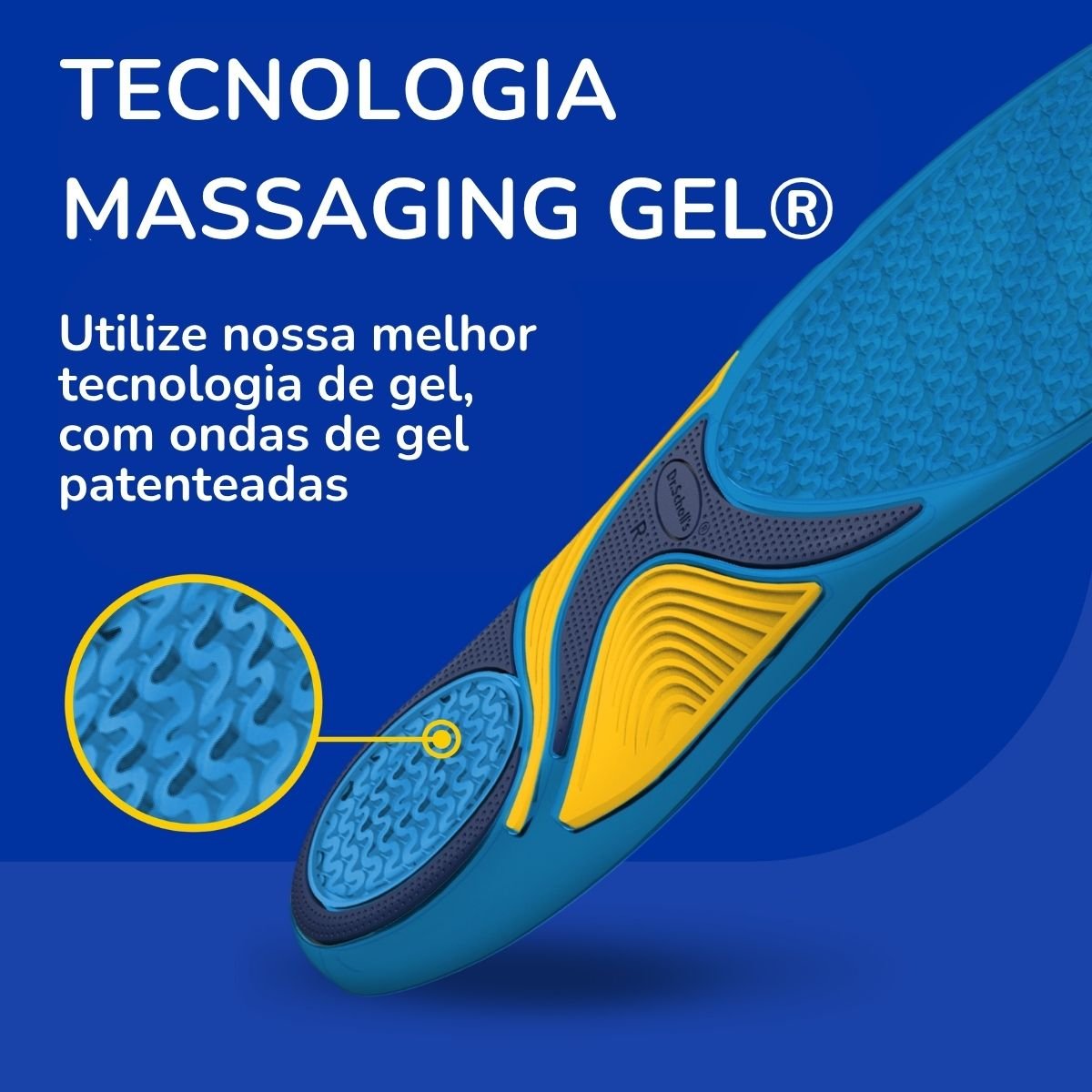 Palmilha Dia a Dia Massaging Gel Dr Scholl 40 a 45 Par - FisioStore