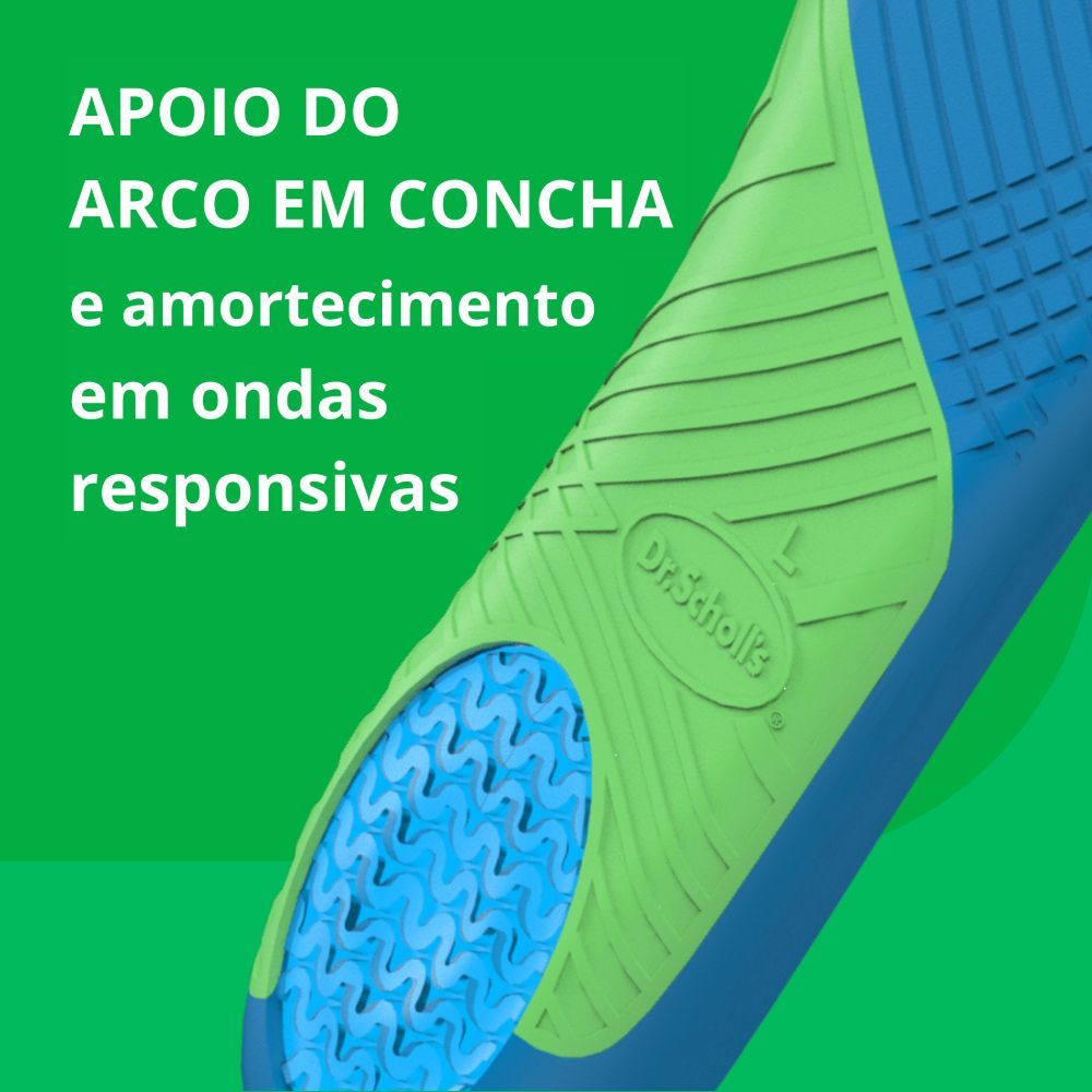 Palmilha Esporte e Fitness Dr Scholl - FisioStore
