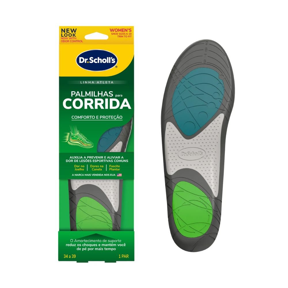 Palmilha para Corrida Dr Scholl 01 Par - FisioStore