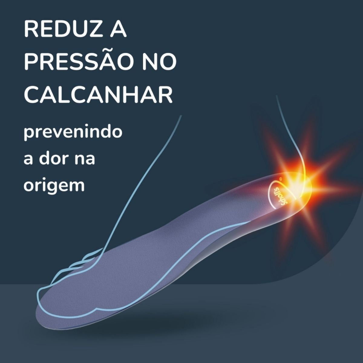 Palmilha para Fascite Plantar Dr Scholl's 01 Par - FisioStore