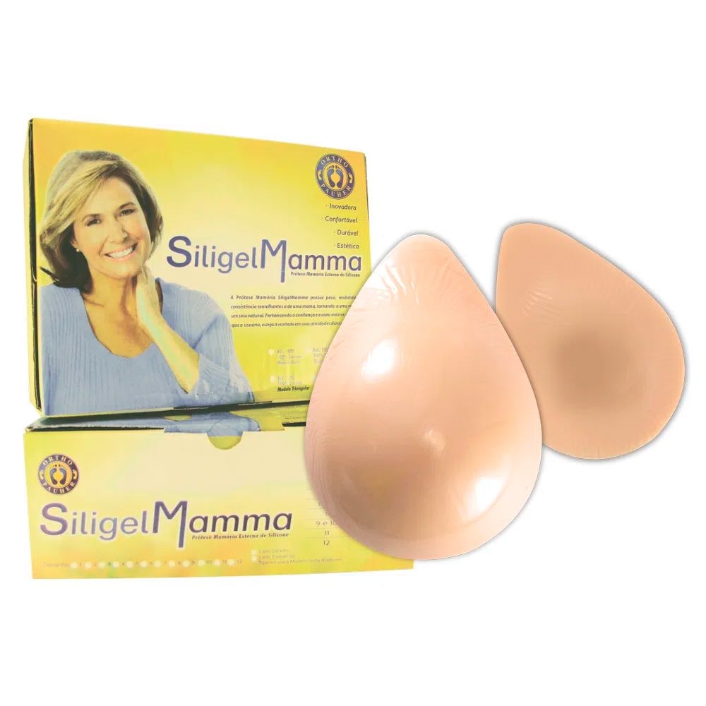 Prótese Mamária Externa de Silicone Gota Bege 1050 Ortho Pauher - FisioStore