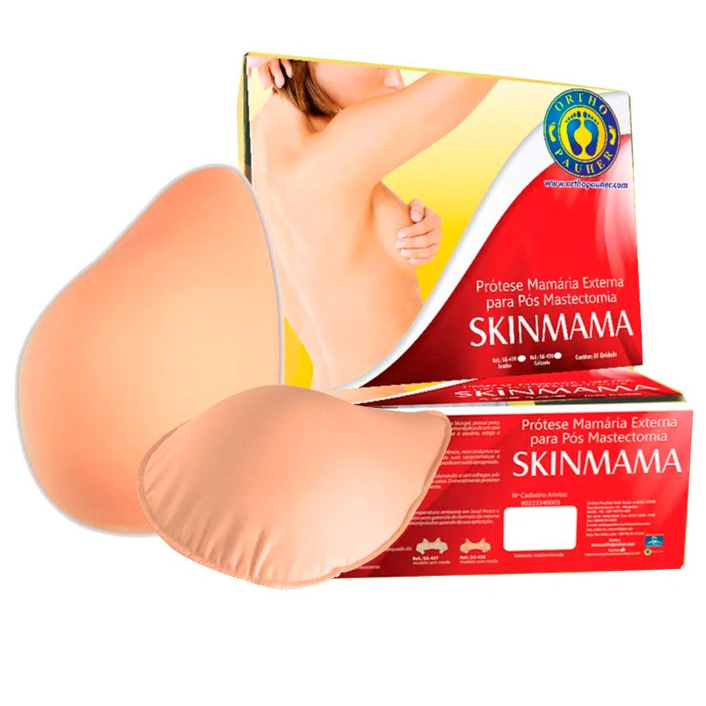 Prótese Mamária Externa Gota Bege SG - 420 Skinmama Ortho Pauher - FisioStore