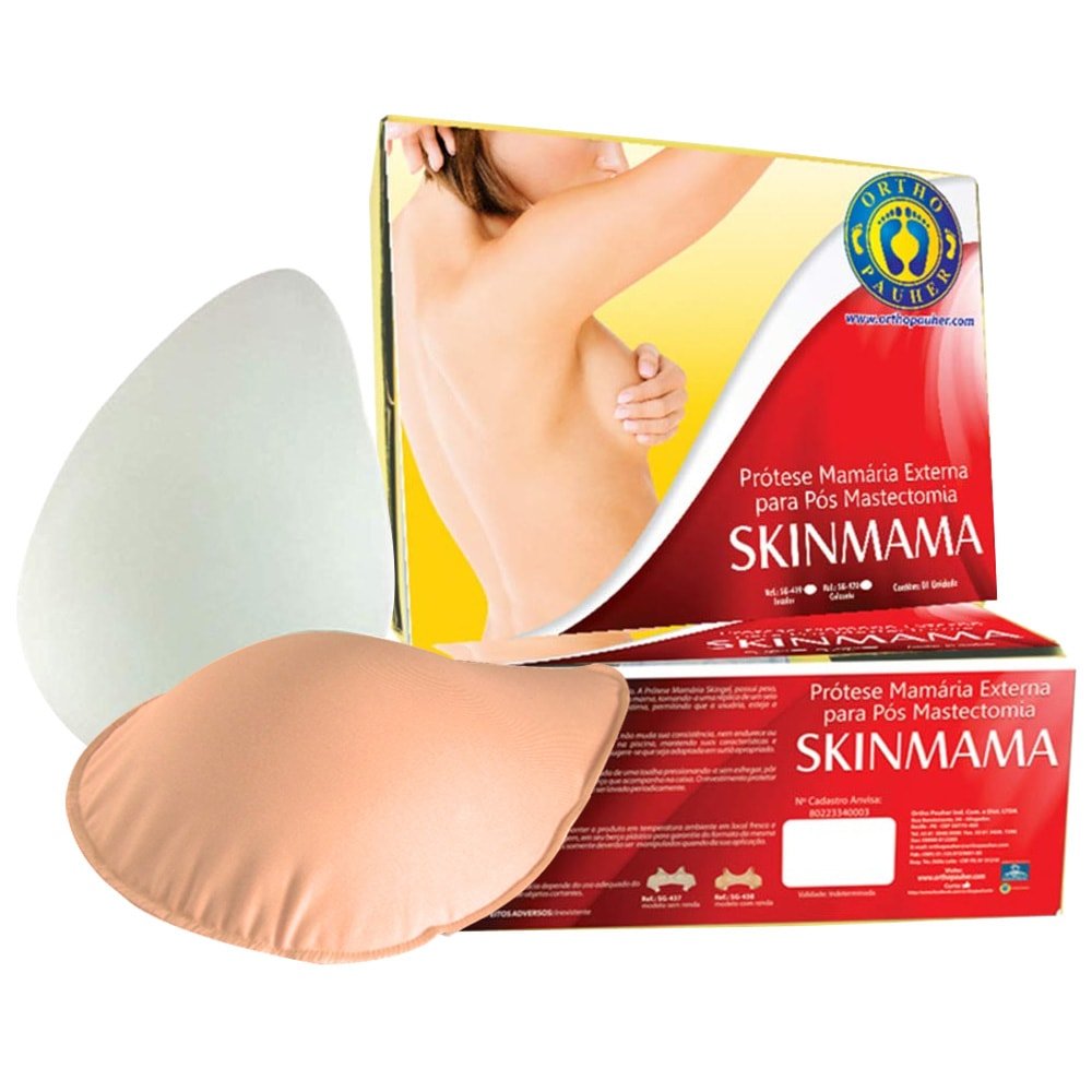 Prótese Mamária Externa Gota Incolor SG - 419 SkinMama Ortho Pauher - FisioStore