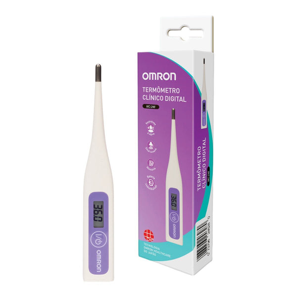 Termômetro Digital Violeta Omron MC-246-BRV - FisioStore