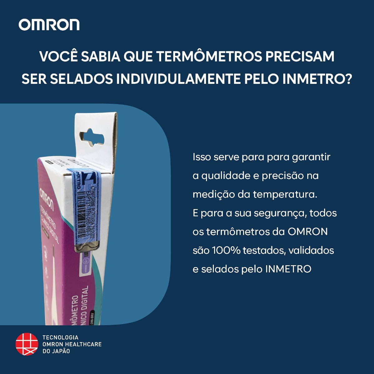 Termômetro Digital Violeta Omron MC-246-BRV - FisioStore