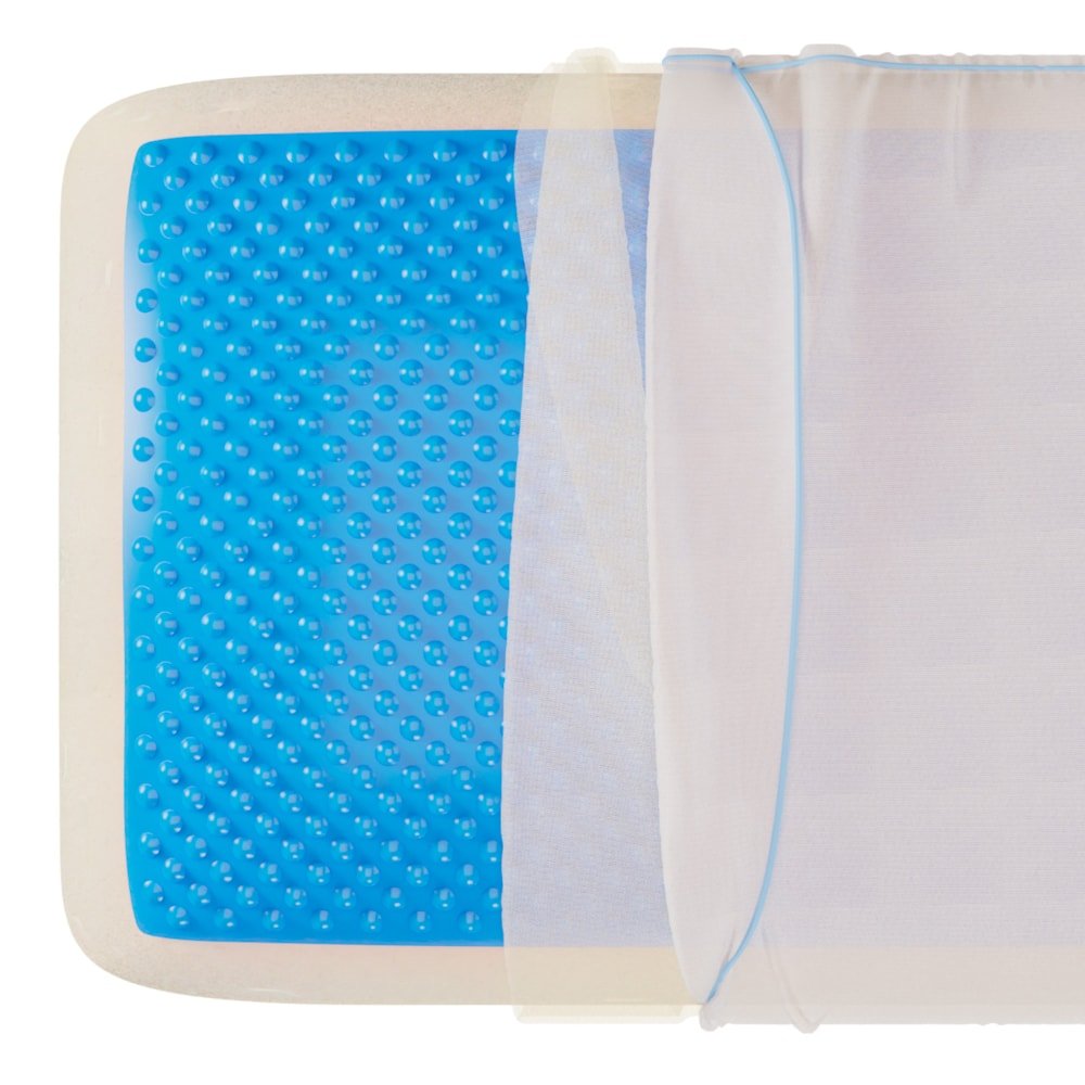 Travesseiro Viscoelastico com Gel Theragel Blue TheraMart TM110 - FisioStore